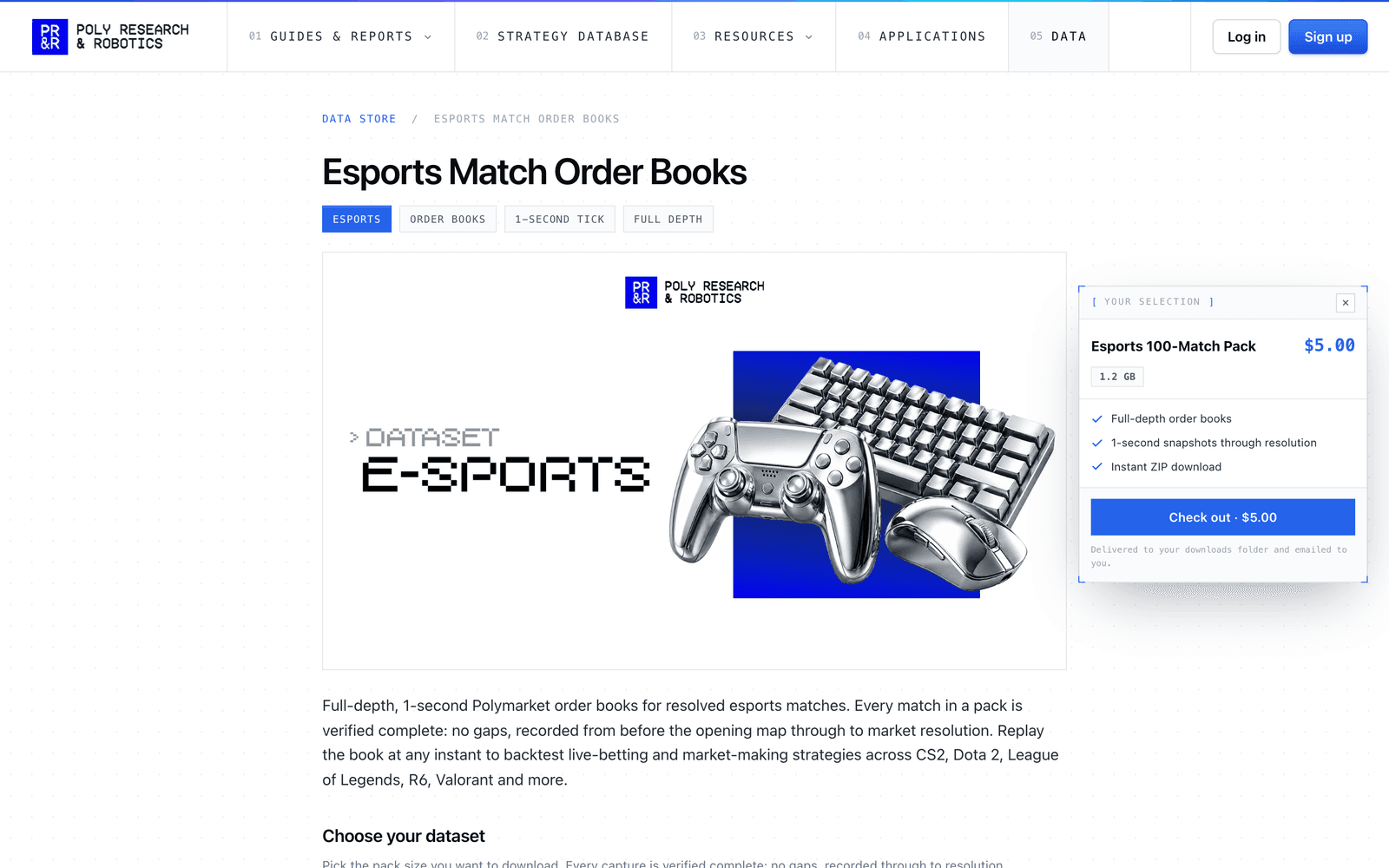 Esports Match Order Books screenshot 2