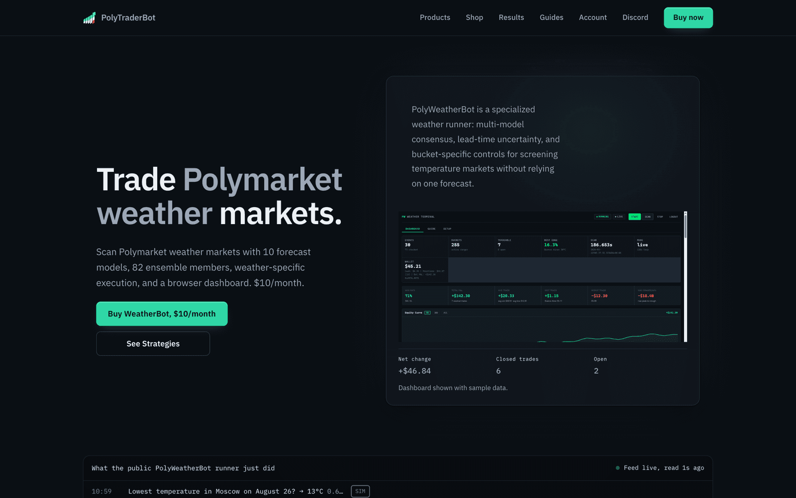 PolyWeatherBot screenshot 2